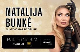 NATALIJA BUNKĖ su gyvo garso grupe