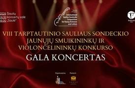 VIII tarptautinio Sauliaus Sondeckio jaunųjų smuikininkų ir violončelininkų konkurso gala koncertas