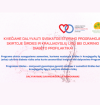 Sveikatos stiprinimo programa, skirta širdies ir kraujagyslių ligų bei cukrinio diabeto profilaktikai