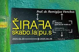 Remigijaus Venckaus tapybos darbų paroda ŽIRAFA SKABO LAPUS (iš tapybos parodų ciklo „Laisvė ir atsitiktinumas“)
