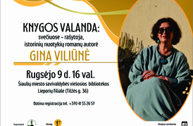 SUSITIKIMAS SU RAŠYTOJA GINA VILIŪNE