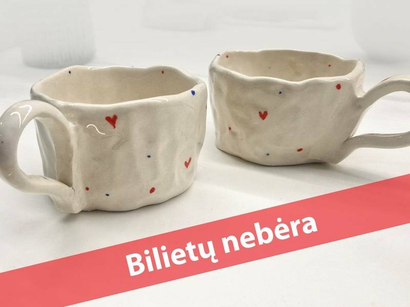 Edukacinis užsiėmimas suaugusiesiems „Puodeliai dviem“