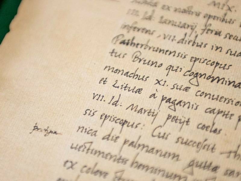 Kvedlinburgo analų faksimilė, žyminti pirmąjį Lietuvos vardo paminėjimą, bus perduota Šiaulių miestui