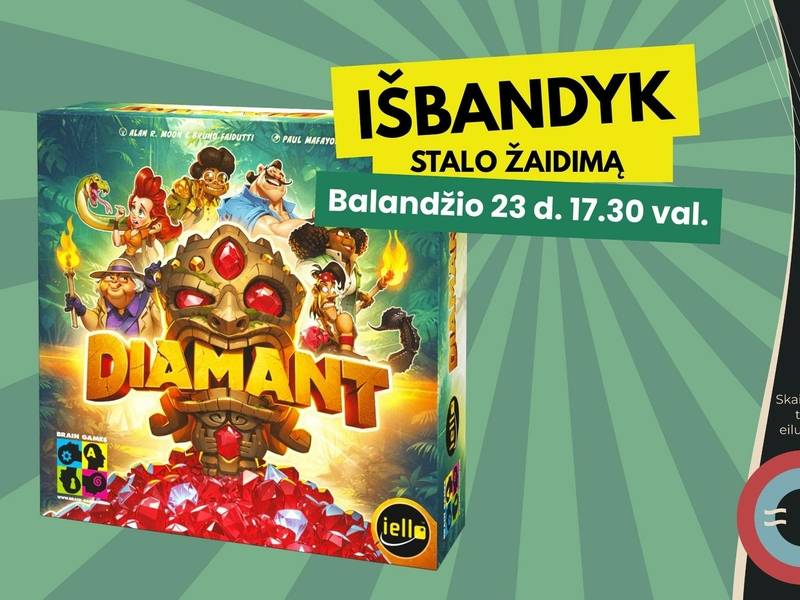 Stalo žaidimo „Diamant“ pristatymas
