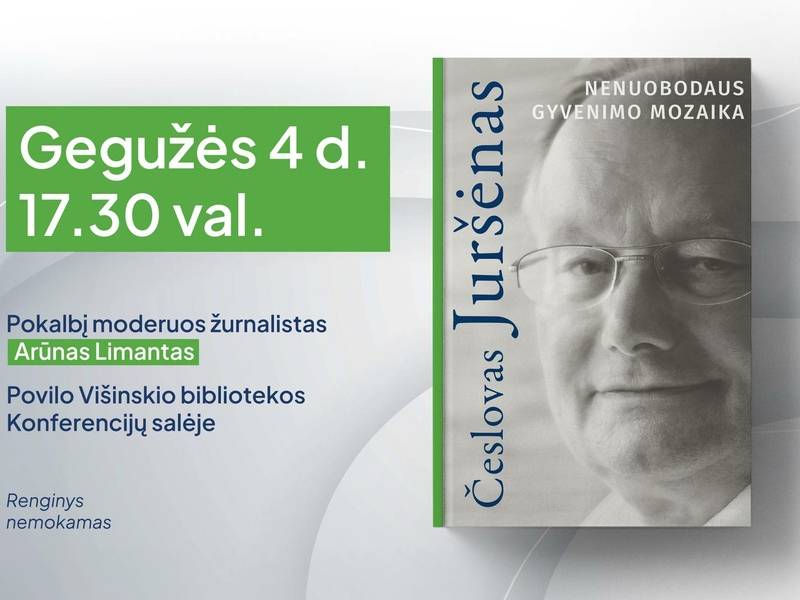 Česlovo Juršėno knygos „Nenuobodaus gyvenimo mozaika“ pristatymas