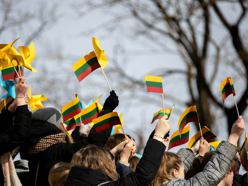  March 11 - the day of the restoration of Lithuania's independence - festive celebration 