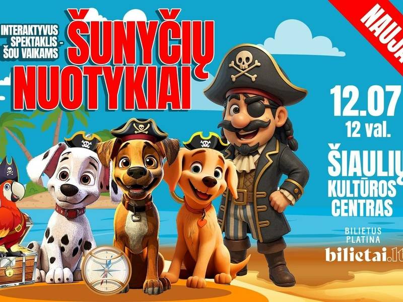  Interaktyvus spektaklis-šou vaikams „Šunyčių nuotykiai“ 