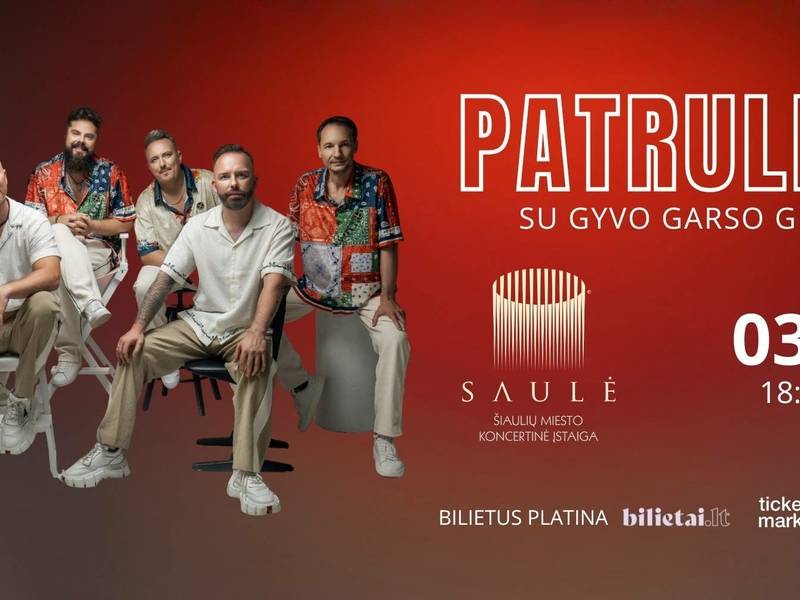 Grupė Patruliai su gyvo garso grupe 