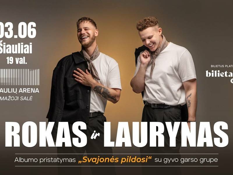 Rokas ir Laurynas | Albumo pristatymas „Svajonės pildosi“ | Mažoji salė