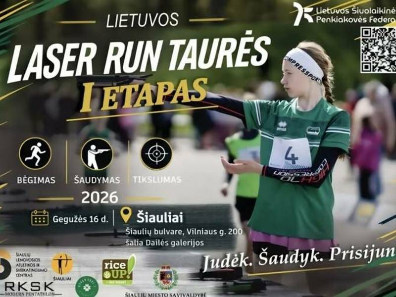 LIETUVOS ŠIUOLAIKINĖS PENKIAKOVĖS LASER RUN TAURĖ