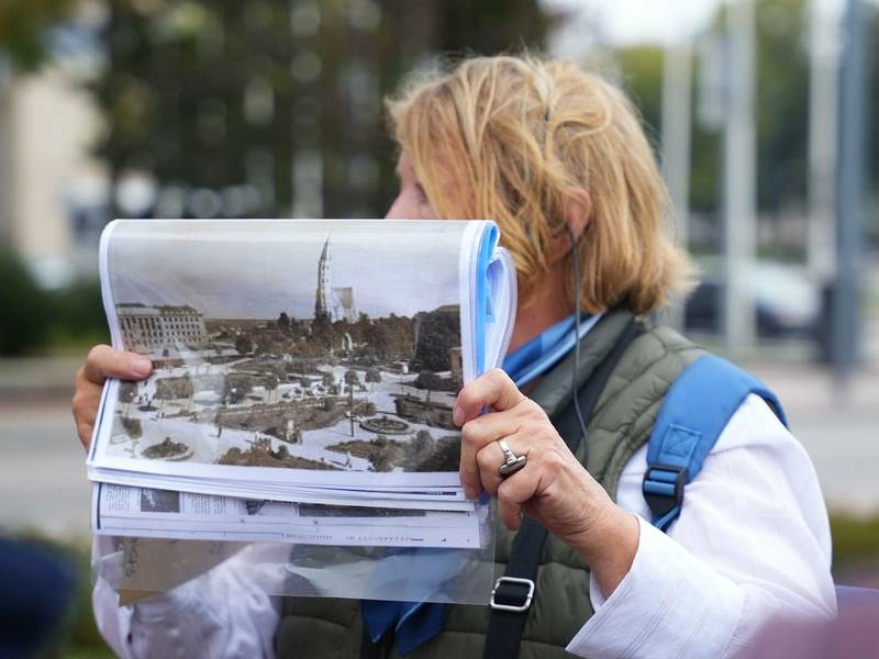 EKSKURSIJA-PASIVAIKŠČIOJIMAS SU ARCHITEKTE RŪTA ČERNIAUSKIENE „RAUDONA IR GELTONA: MIESTO ARCHITEKTŪROS ŽENKLAI“