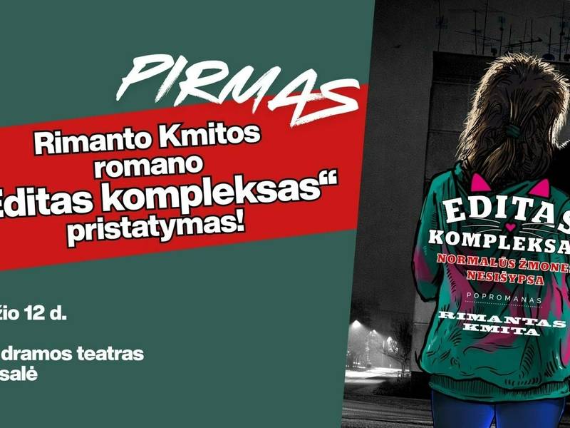 PIRMAS RIMANTO KMITOS ROMANO „EDITOS KOMPLEKSAS“ PRISTATYMAS