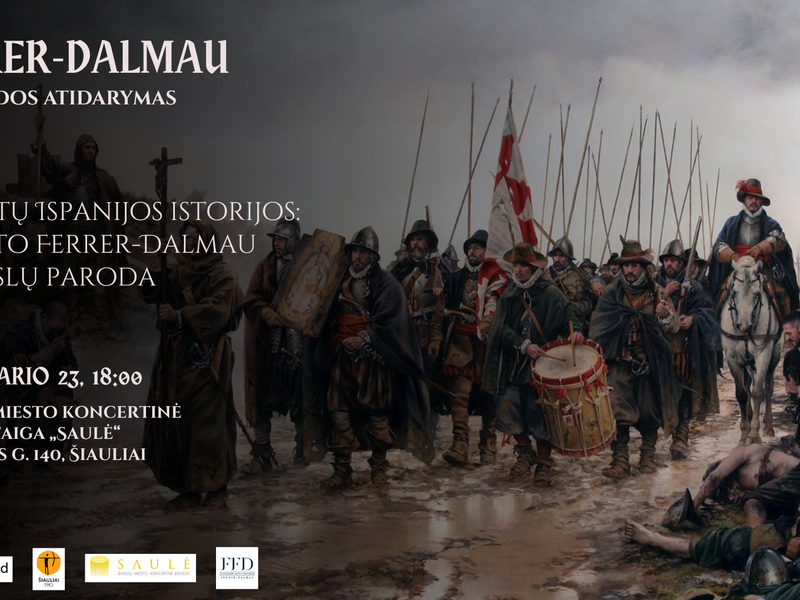 Tapytojo Ferrer-Dalmau parodos atidarymas „600 metų Ispanijos istorijos: Augusto Ferrer-Dalmau“