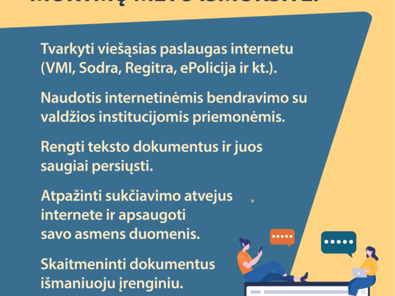 MOKYMAI „SKAITMENINIAI ĮGŪDŽIAI: VIEŠOSIOS  E. PASLAUGOS KASDIENAI“ 