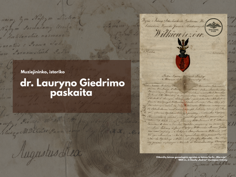 Vieša paskaita „Žemaitijos dvarų archyvai Šiaulių „Aušros“ muziejuje: naujausi atradimai“