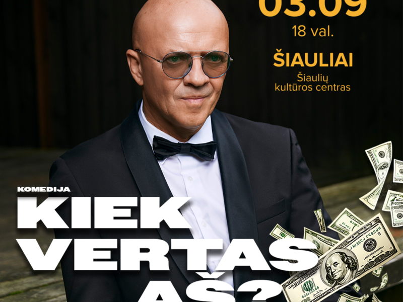 Ramūno Rudoko komedija „Kiek vertas AŠ“