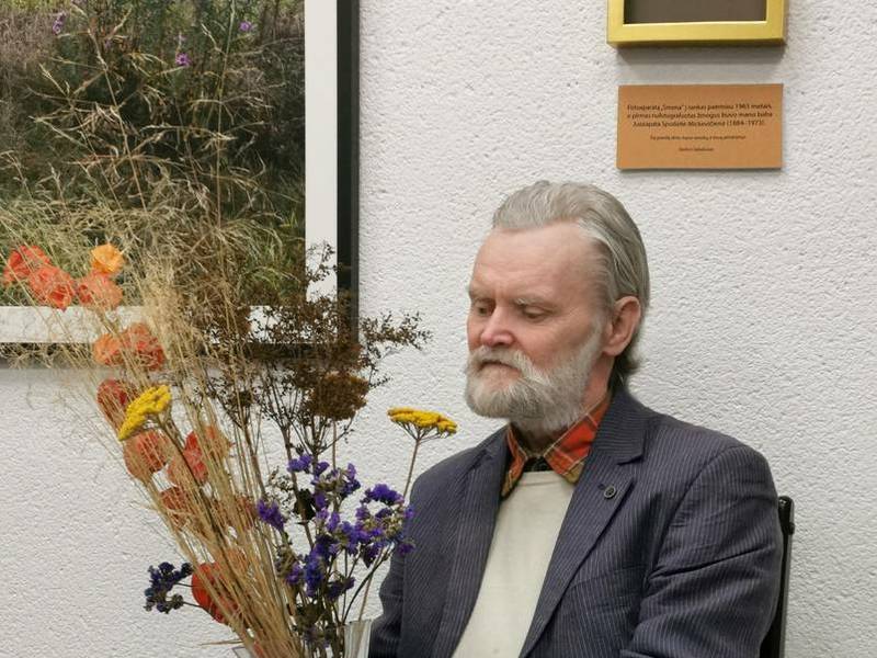  Sauliaus Saladūno fotografijų parodos „Atminties rekonstrukcija po 55 metų apie babą ir save“ atidarymas 