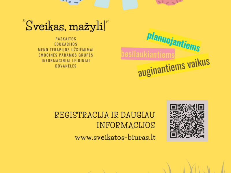 Mokymų ciklas šeimai "Sveikas, mažyli!"