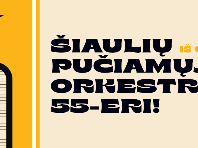 From the cycle "Šiauliai Wind Orchestra 55 years old" Šiauliai