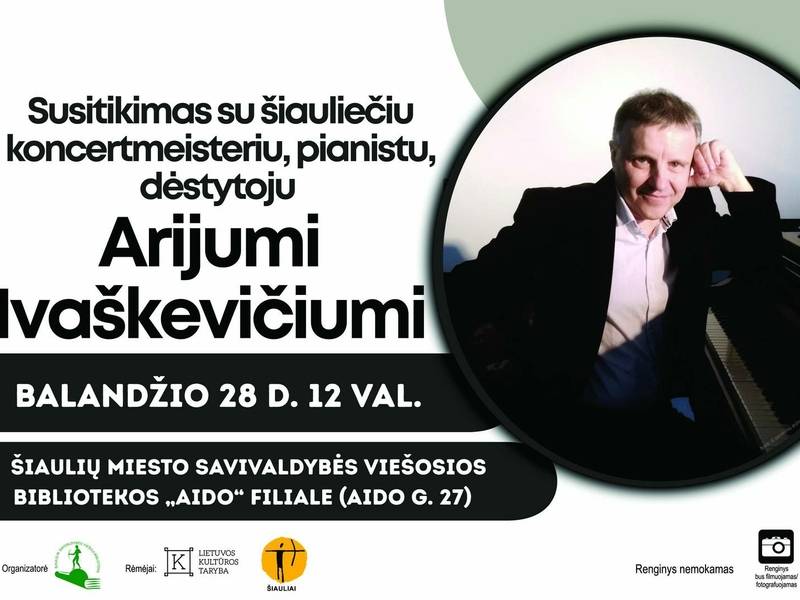 SUSITIKIMAS SU PIANISTU ARIJUMI IVAŠKEVIČIUMI