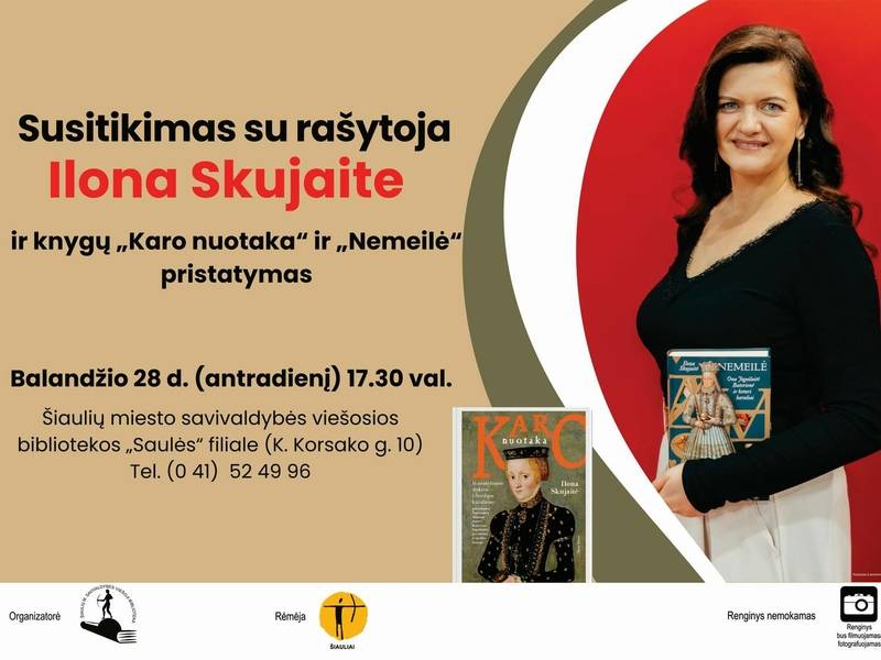 SUSITIKIMAS SU RAŠYTOJA ILONA SKUJAITE