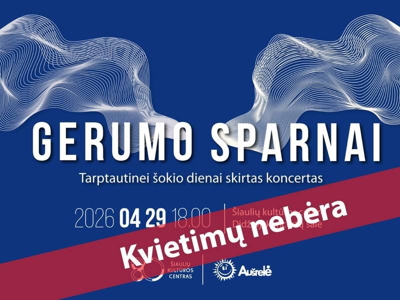  Tarptautinei šokio dienai skirtas koncertas „Gerumo sparnai“ 