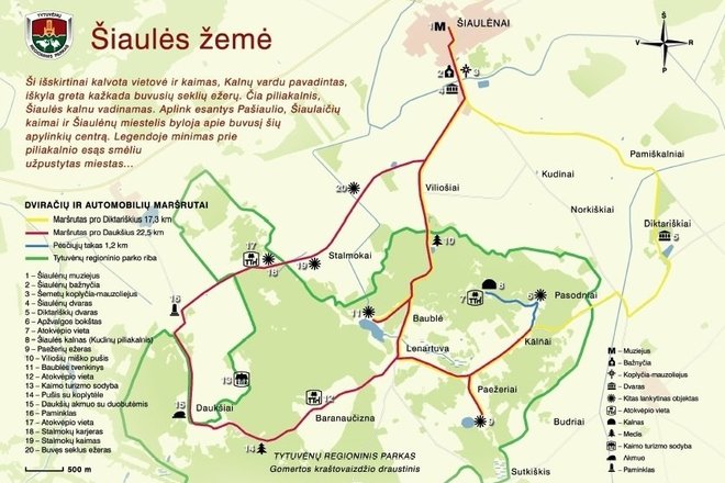 DVIRAČIŲ MARŠRUTAS „ŠIAULĖS ŽEMĖ“