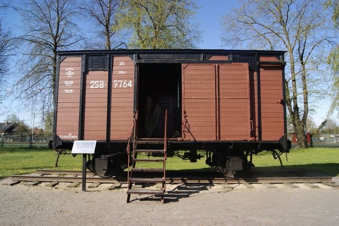 WAGON DE TRAIN DE DÉPORTATION